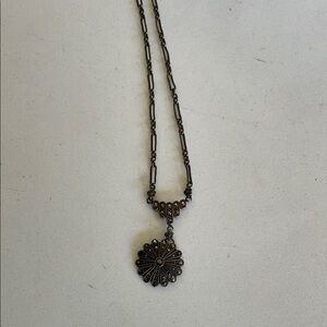 Elegant Black Pendant Necklace vintage